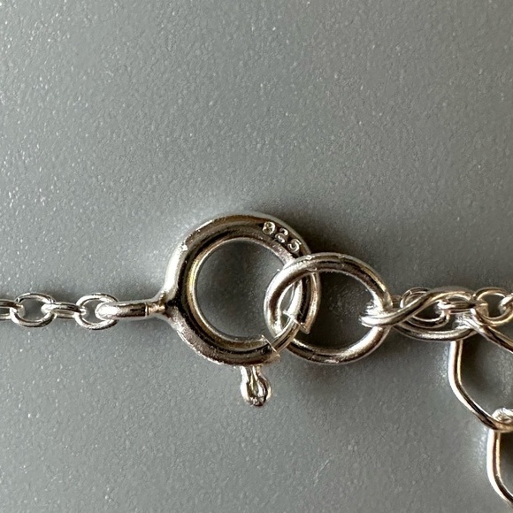 Sterling Silver Lightning Bolt Anklet - Picture 4 of 6